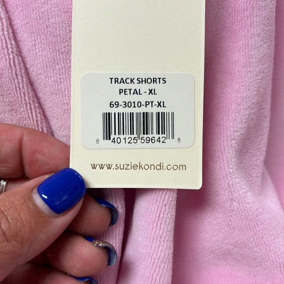 Suzie Kondi Track Shorts NWT Pink Petal Size XL - Picture 4 of 4